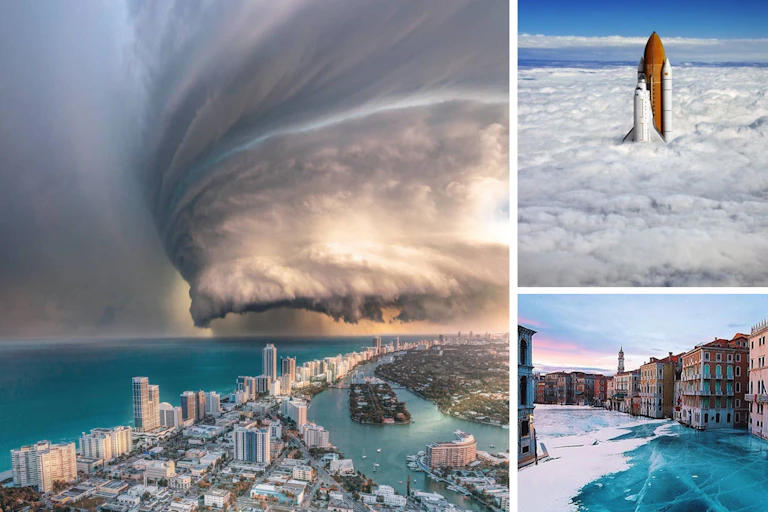 Various examples of real and manipulated photos.