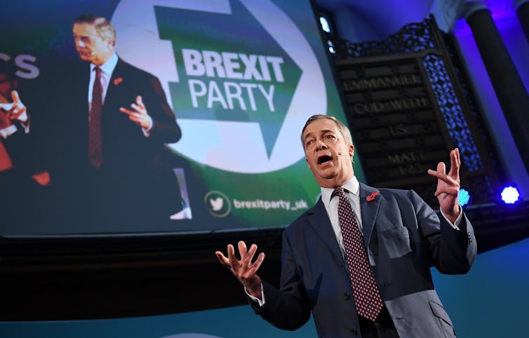 Former leader of the UK's Independence Party, Nigel Farage