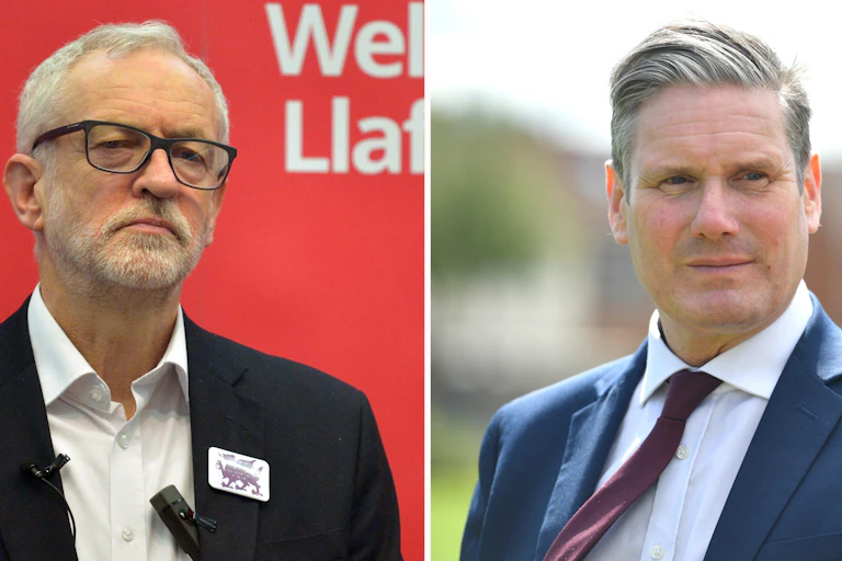 Jeremy Corbyn and Keir Starmer