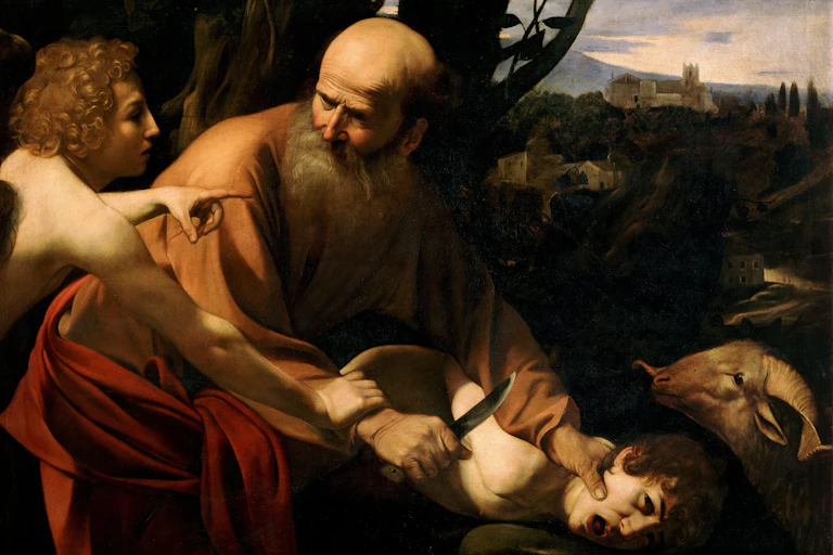 Le Sacrifice d'Isaac par le Caravage, 1603.