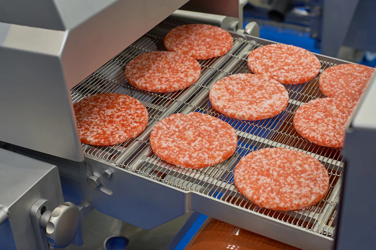 Máquina de procesado de hamburguesas