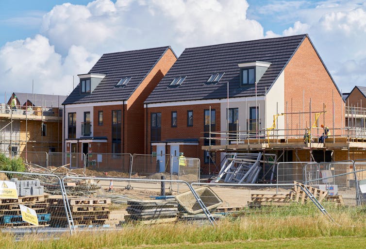 New houses being built