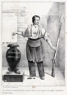 Le vote ou le fusil (référence), 1848
