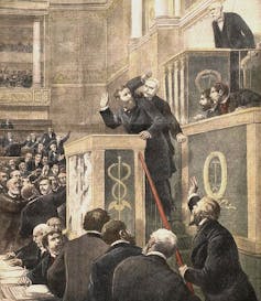 Séance scandaleuse à la Chambre des députés, 1898