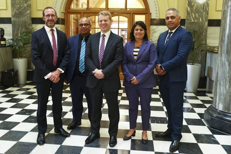 Five MPs in
parliament building