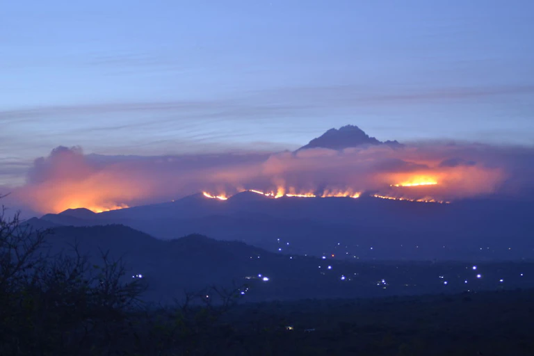 Fires on Kilimanjaro.