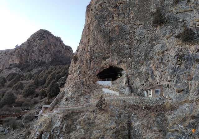 Exterior of Baishiya Karst Cave
