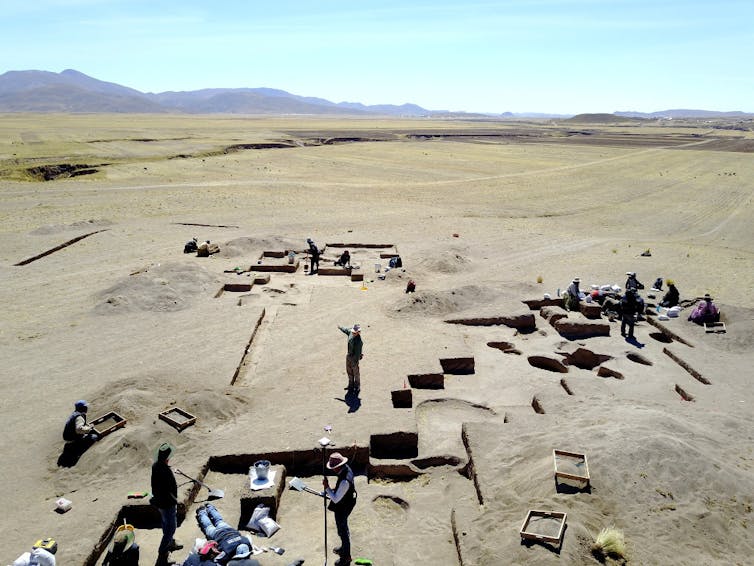 Picture of the excavations at Wilamaya Patjxa.