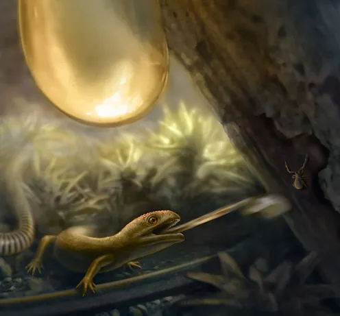 A life restoration of Yaksha perettii.