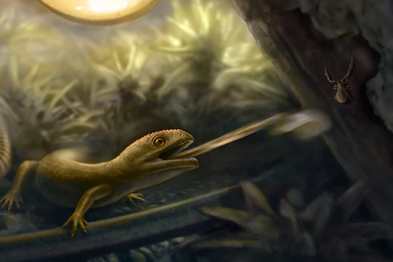 A life restoration of Yaksha perettii.