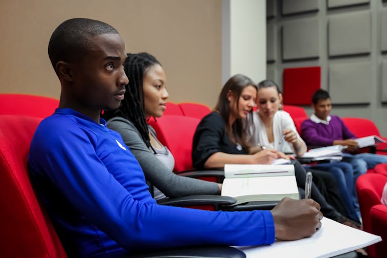 Students in a lecture