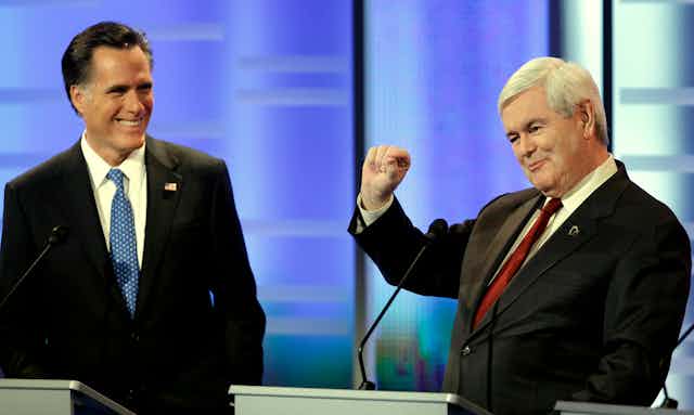 Mitt Romney and Newt Gingrich.