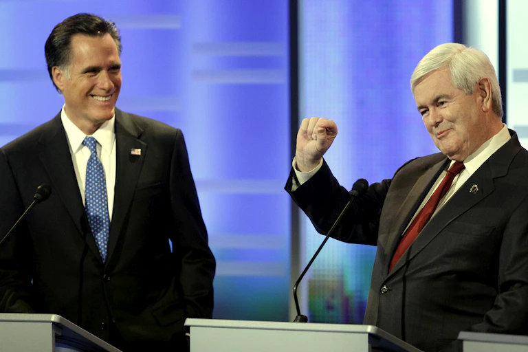 Mitt Romney and Newt Gingrich.