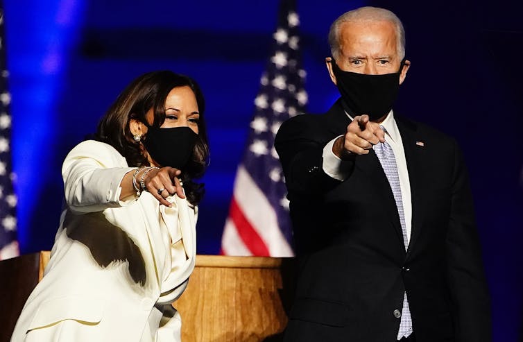 Kamala Harris and Joe Biden.