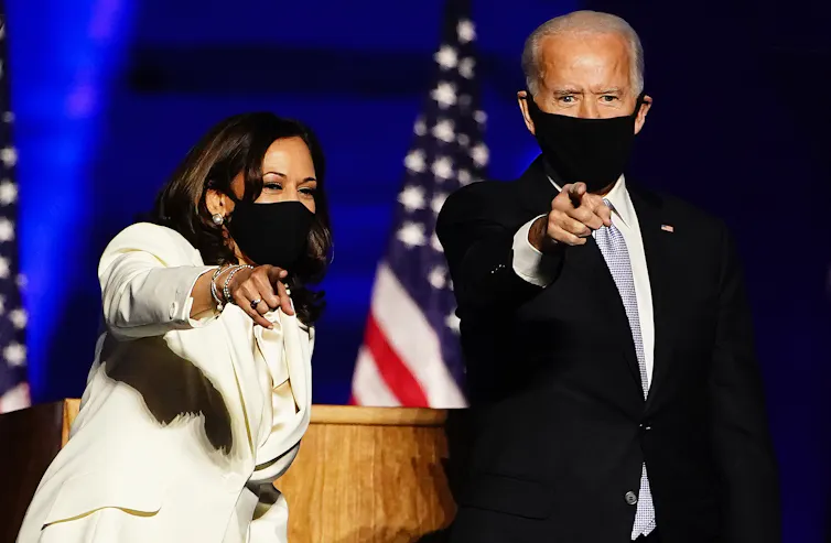 Kamala Harris and Joe Biden.