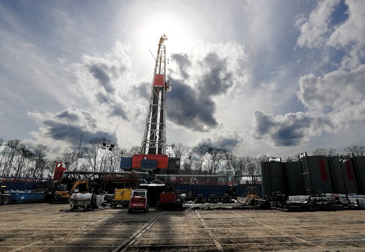 a shale gas drilling site in St. Mary's, Pa.