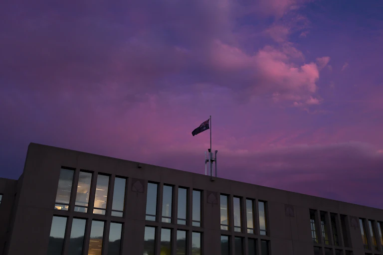 Parliament House at sunset
