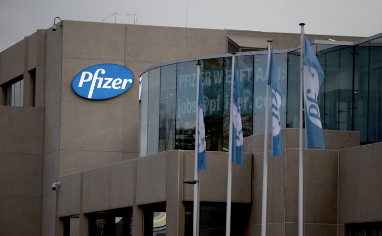 Pfizer's manufacturing plant in Belgium