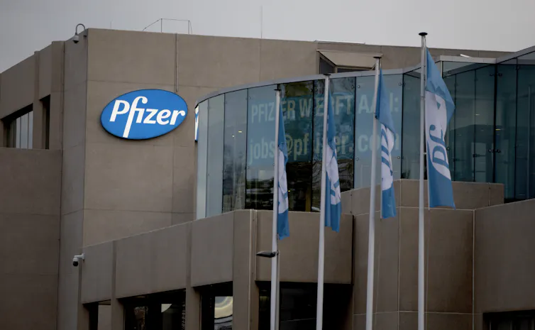 Pfizer's manufacturing plant in Belgium