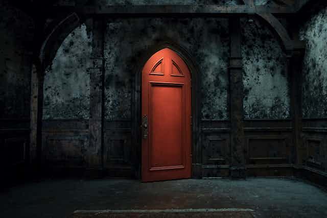 A red door.