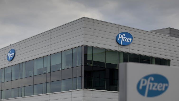 An overview of Pfizer Manufacturing Belgium in Puurs, Belgium. 