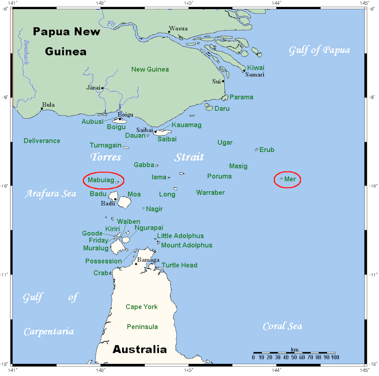 Map of the Torres Strait
