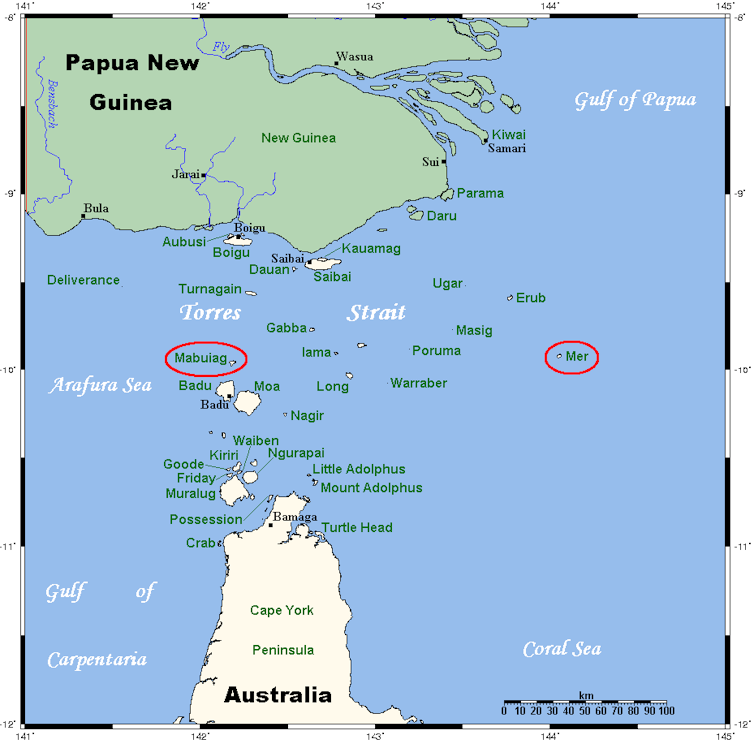 Map of the Torres Strait