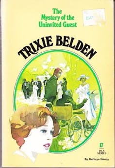Book cover: Trixie Belden girl detective mystery