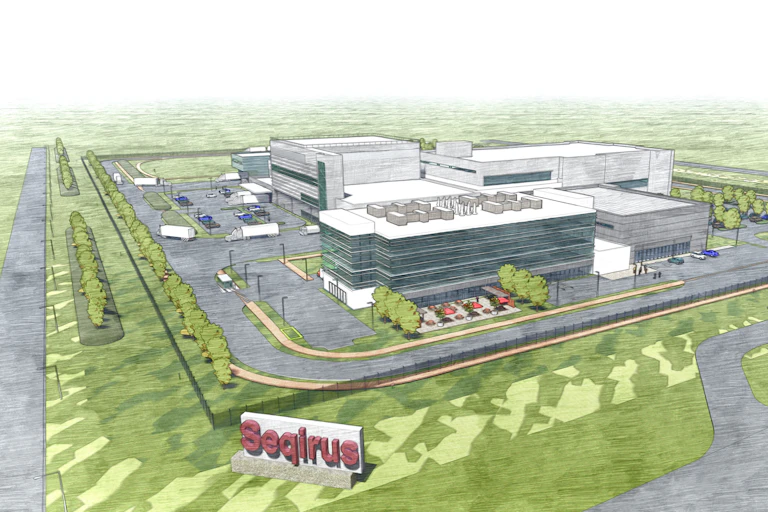 An artist's rendition of the Seqirus campus