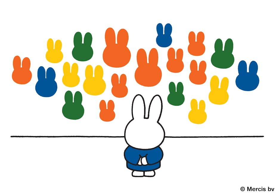 Miffy bunny illustration of bunny at gallery