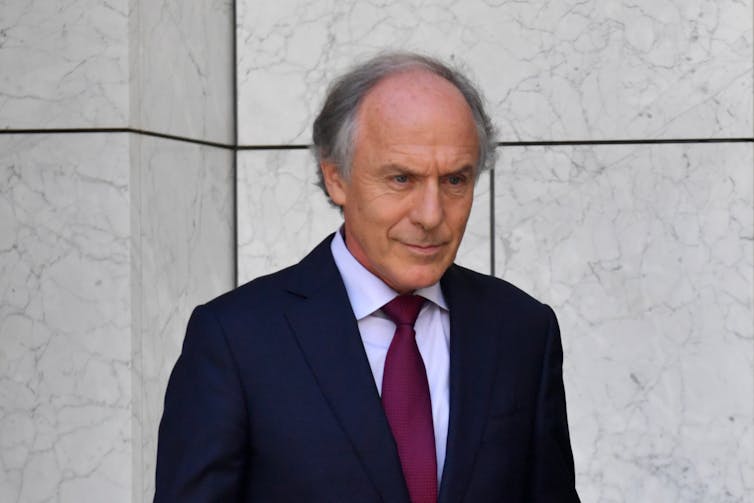 Australia's Chief Scientist Alan Finkel at a press conference