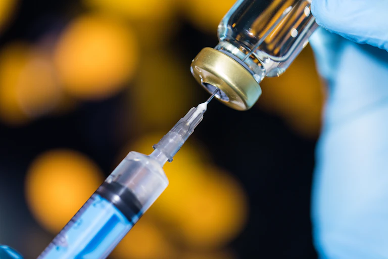 needle and vial