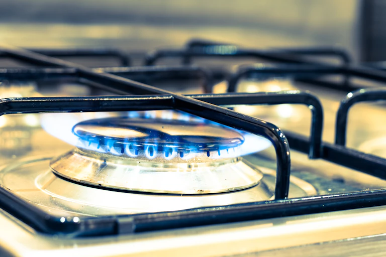 A old gas stove