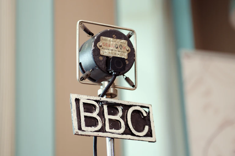 Vintage BBC microphone