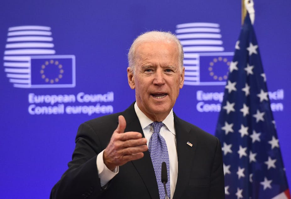 Joe Biden à Bruxelles en 2015