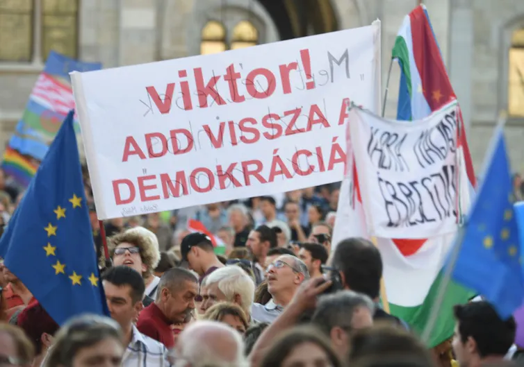 Manifestation pour la démocratie en Hongrie, avril 2018