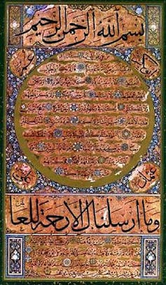 Muslims have visualized Prophet Muhammad in words and calligraphic art for centuries