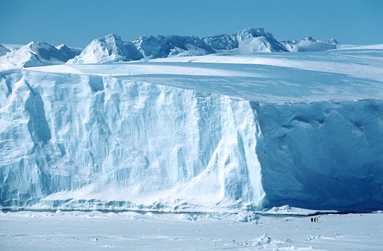 La plataforma de hielo Riiser-Larsen, en la Antártida