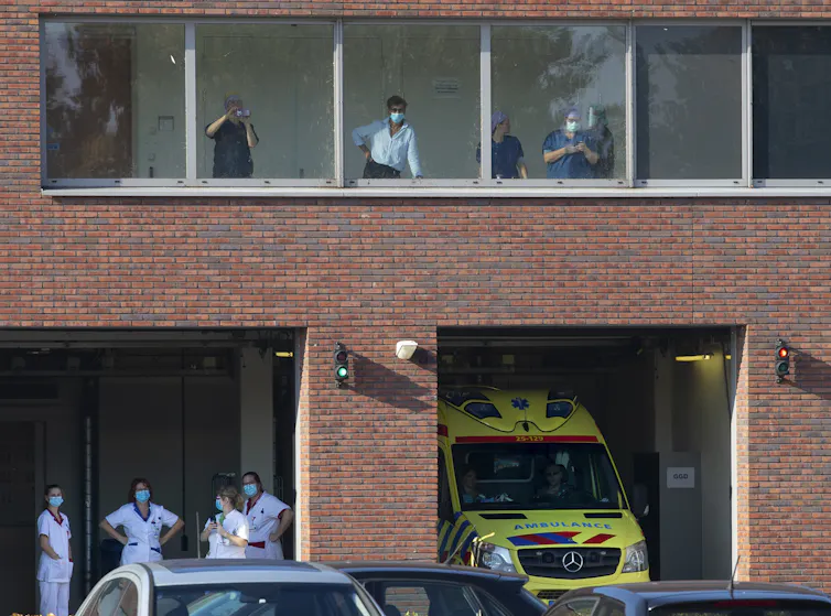 Staff at a hospital