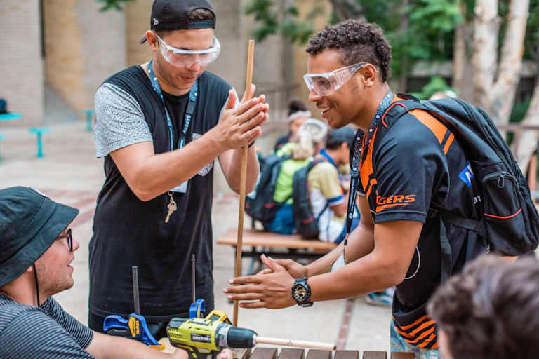 A photo from the CSIRO Indigenous STEM Education Project.