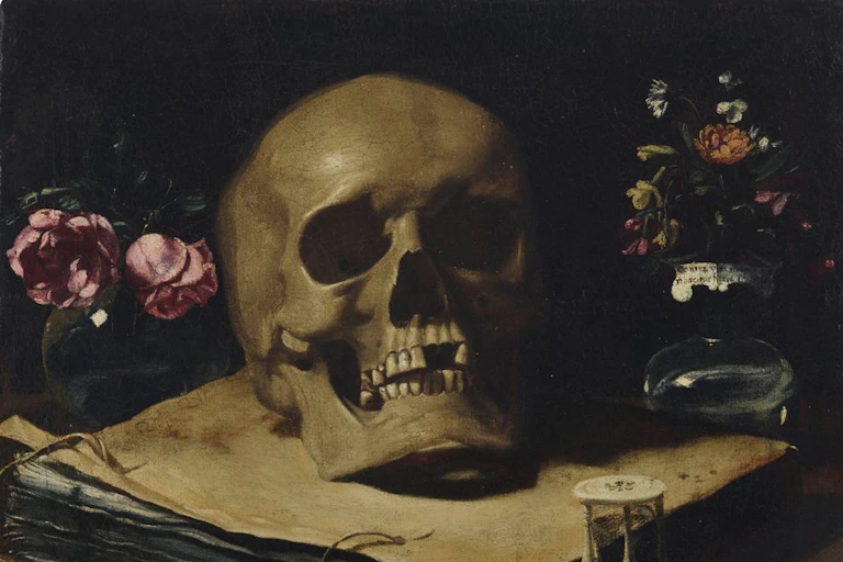 La mort, Giovanni Francesco Barbieri, peinture sur huile.