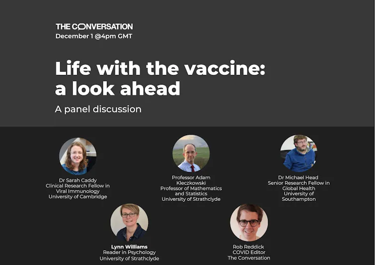 Poster for life with the vaccine event