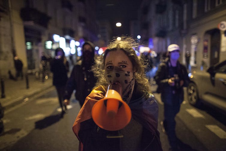 Womans Strike in Warsaw on Nov. 18, 2020