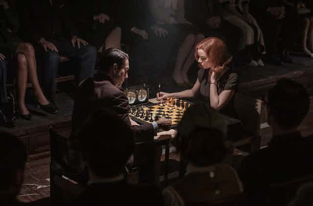 A scene from The Queen's Gambit.