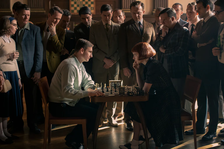 A scene from The Queen's Gambit.