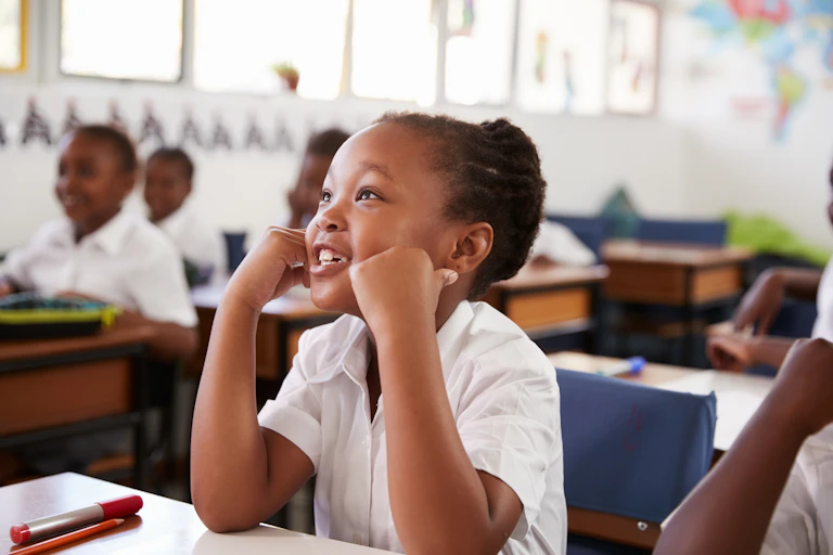 Girl in classroom