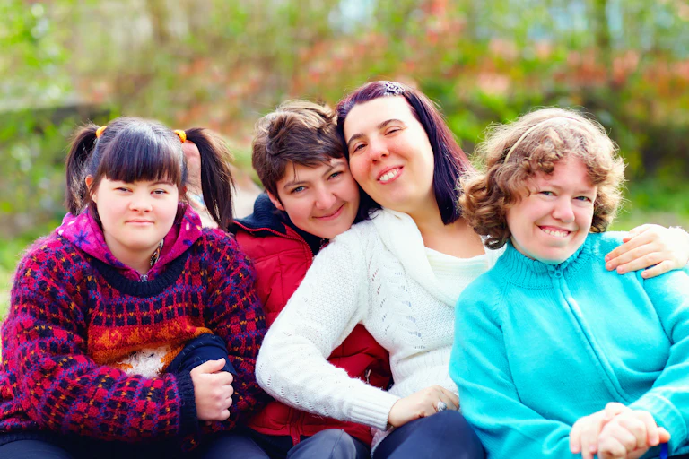 Group of women, some living with disability