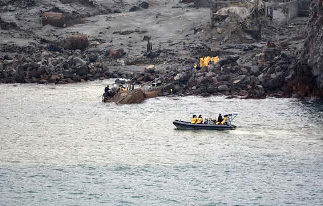 Rescue operation at Whakaari/White Island