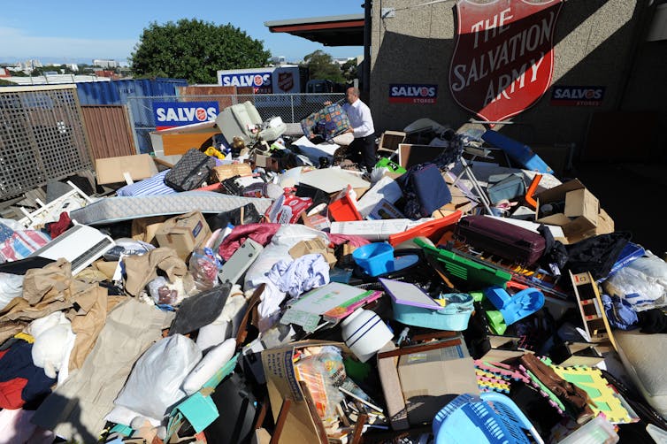 Items dumped at charity store after Christmas