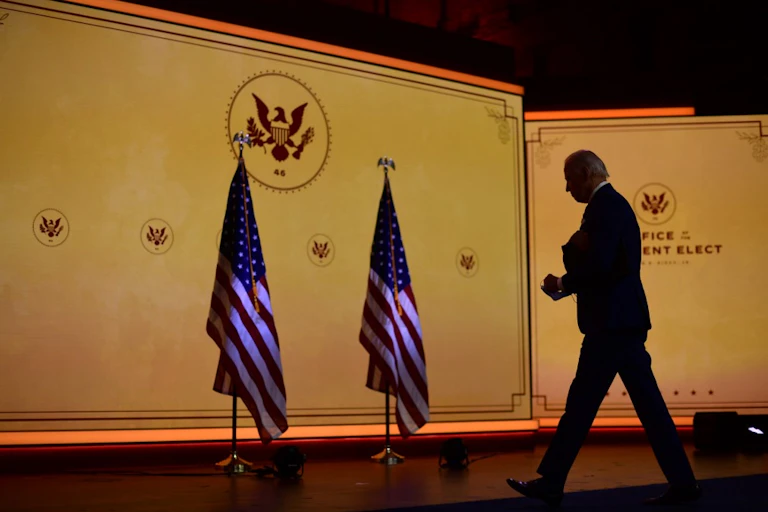 Joe Biden avant un discours